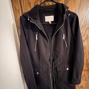 Hooded black parka-BCBG